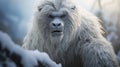 Frosty Mountain Gorilla: A Bold Manga-inspired Movie Still