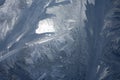 Frosty natural pattern on winter window Royalty Free Stock Photo