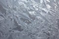 Frosty natural pattern on winter window Royalty Free Stock Photo