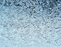 Frosty natural pattern on winter window.Frost patterns on glass. Royalty Free Stock Photo