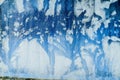 Frosty pattern on the window. Beautiful natural background. Winter theme. Close-up Royalty Free Stock Photo