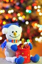 Frosty the snowman at Christmas Royalty Free Stock Photo