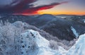 A frosty sunset Royalty Free Stock Photo