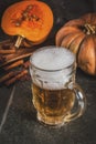 Spicy pumpkin Ale Royalty Free Stock Photo