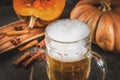 Spicy pumpkin Ale Royalty Free Stock Photo