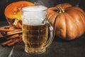 Spicy pumpkin Ale Royalty Free Stock Photo