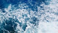 Frothy water from the ocean, top view of the ocean Royalty Free Stock Photo