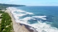 Frothy waves at Nusa Dua beach Royalty Free Stock Photo