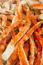 Frozen Alaska king crab leg