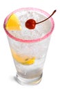 Frozen alcohol with lime and cherry 4 Royalty Free Stock Photo