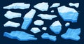 Frozen Arctic Cracked Ice Background Royalty Free Stock Photo