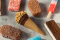 Frozen Assorted Ice Cream Bars Royalty Free Stock Photo