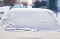 Frozen back window car