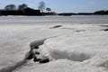 Frozen Baltic Sea: Cracking Ice