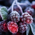 Frozen berries, raspberries, and blackberries