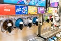 Frozen beverage fountain dispenser at a convenience store