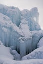 Frozen Blue Fountain Close-up