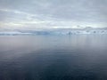 frozen Blue Ocean and glacier a view from antartica