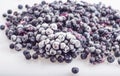 Frozen blueberries