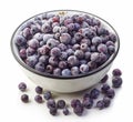 Frozen blueberries Royalty Free Stock Photo