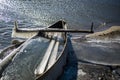 Frozen boat Royalty Free Stock Photo