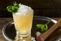 Frozen Boozy Bourbon Mint Julep