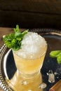 Frozen Boozy Bourbon Mint Julep