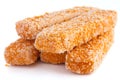 Frozen bread crumbed fish fingers Royalty Free Stock Photo