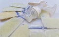 Frozen breast milk packed in storage bags Royalty Free Stock Photo