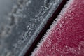 Frozen car background Royalty Free Stock Photo