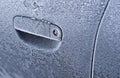 Frozen Car Door Royalty Free Stock Photo