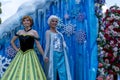 Disney World Orlando Florida Magic Kingdom parade frozen Royalty Free Stock Photo