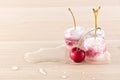 Frozen cherries Royalty Free Stock Photo