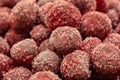 Frozen cherry fruit close up. Cherry in ice crystals Royalty Free Stock Photo