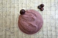 Frozen cherry fruit smoothie Royalty Free Stock Photo
