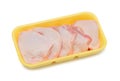 Frozen chicken, isolated