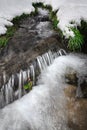 Frozen creek. Beautiful natural spring background II Royalty Free Stock Photo