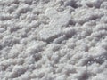 Frozen crystals of salt on a salt marsh