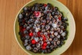 Frozen currant berries