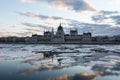 Frozen Danube Royalty Free Stock Photo