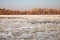 Frozen Danube river Royalty Free Stock Photo