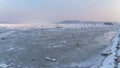 Frozen Danube Royalty Free Stock Photo