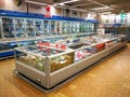 Frozen department, refrigerators and products
