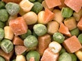 Frozen diced vegetables