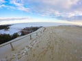 Frozen dunes in Nida Royalty Free Stock Photo