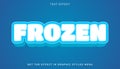 Frozen editable text effect in 3d style