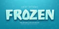 frozen editable text effect illustrations