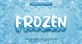 Frozen Editable Text Effect. Frozen text style effect. Frozen Editable 3D Text Style Effect