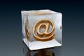 Frozen email Royalty Free Stock Photo