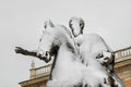 Frozen emperor Marcus Aurelius Royalty Free Stock Photo